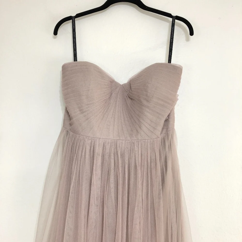 NEW Jenny Yoo Annabelle Convertible Tulle Gown Size 10